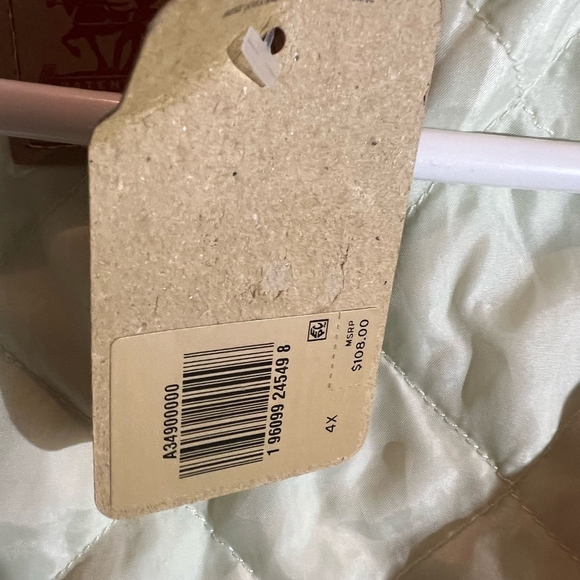 Levi's Women's Plus Size 4X Sherpa Meadow Mist Baby Baggy Trucker Jacket NWT - Picture 6 of 7